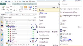 how to  use navigate command to trace an object in NX ?