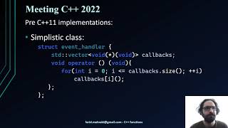 std function, past, present, future - Farid Mehrabi - Meeting C++ 2022