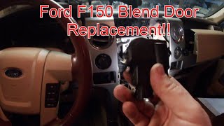 Ford F150 Blend Door Actuator Replacement; Stuck on AC/Heat!! 2009-2014