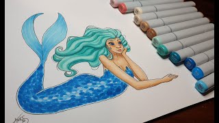 #94. Sketching and Colouring a Mermaid