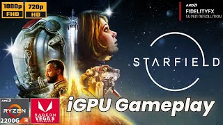 Starfield 👨‍🚀 | Ryzen 3 2200G | VEGA 8 iGPU | 16GB Ram | PC Gameplay & Benchmark |