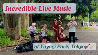 Unexpected Musical Delight: Amazing Band at Yoyogi Park, Japan🎶✨ #tokyo2024 #tokyo2024 #livemusic