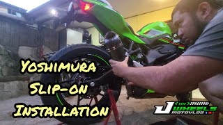 Yoshimura Exhaust Installation for Kawasaki Zx-4rr