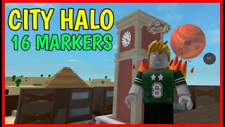 How to get CITY HALO in FIND THE MARKERS [ 16 MARKERS ] Roblox [ UPDATED 2024 ]