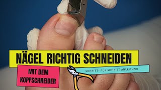 ZEHENNÄGEL SCHNEIDEN mit dem Kopfschneider - so geht es! | So schneidest du FUSSNÄGEL richtig!