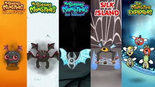 Danw Of Fire Vs My Singing Monsters Vs The Monster Explorers vs The Lost Landscapes Vs Silk Island