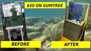 $50 aquarium make over with left over building materials