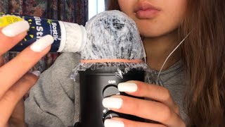 ASMR gluestick on mic! (super tingly)