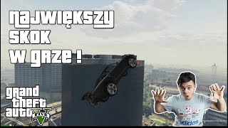 GTA 5 PC - NAJWIĘKSZY SKOK W GRZE ! (The biggest jump in game!) Stunt and funny moments HD