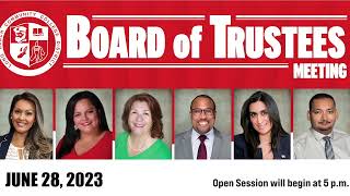 LBCCD Board of Trustees  - Special Meeting - June 28, 2023