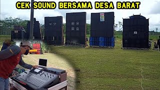 PREPARE CEK SOUND BERSAMA "sebelum dibubarkan"😲 || DI LAPANGAN DESA BARAT-KRAJAN-LUMAJANG