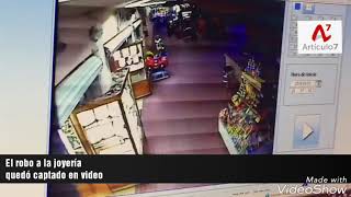 Captan en video robo a joyería en Celaya