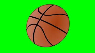 Free Ball Animation/ Basketball Green Screen