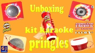 Unboxing e recensione kit karaoke pringles