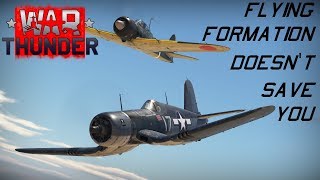 War Thunder Simulator Short - Flying formation doesn't save you