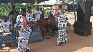 Hahaha... amazing adowa dance at Kumasi Achiase- funeral of Nana Tabiri's father