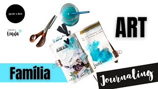 Um art journaling para a família