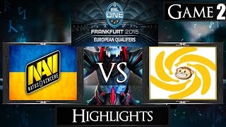 Dota 2 reborn 6 85  Na'Vi vs Monkey Business Game 2 Highlights The Frankfurt Major EU Qualifier