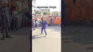 Gatka Performance at Village Chagaliwala on Nagar Kirtan #khalsapanth #khalsa #gatka #sikh