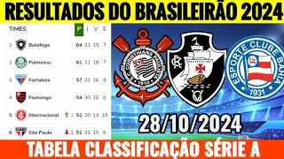 TABELA CLASSIFICAÇÃO SÉRIE A 2024!!RESULTADOS DO BRASILEIRÃO 2024!!