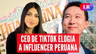 PAOLA GALLEGOS, la única influencer peruana que se reunió con el CEO de TikTok durante el APEC | #LR