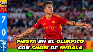 FIESTA en el OLÍMPICO con SHOW de DYBALA | ROMA 7-0 EMPOLI 2023/2024 [HD]