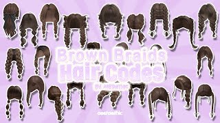 Berry Avenue Brown Braids Hair P1 🤎 Bloxburg Hair Brookhaven #bini  #roblox #aesthetic #face #brown