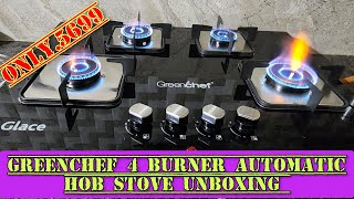 Greenchef 4 Burner Automatic Hob Stove Unboxing and Review