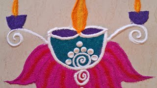 Easy diwali rangoli designs/दिवाळी रांगोळी /Dipawali rangoli/Dhanteras rangoli/Lakshmi pujan rangoli