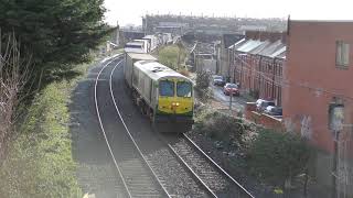 Irish Rail 201 Class Loco 225 + IWT Liner - Claude Road (25/2/20)