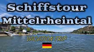 Schiffstour Mittelrheintal - Koblenz nach Bacharach | 4K