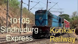 Sindhudurg Express | सिंधुदुर्ग एक्स्प्रेस | Diva Sawantwadi | Konkan Railway | Train VIdeo