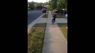 Eli can ride a bike by himself