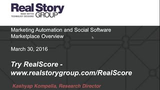 Webinar: Overview of the 2016 Marketing Automation and Social Software Marketplace