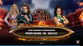 Piper Niven VS Bayley - WWE WOMEN'S CHAMPIONSHIP - WWE 2K24