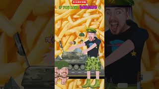 🪖 🍔🚁Baby MrBeast In The Army !🍔Whopper Song 🥤 Animation Burger  #GiGi.Studios #mrbeast