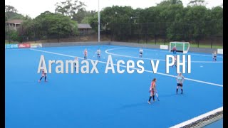 Aramax Aces v PHI. Womens Masters Hockey. Gold Coast 2021