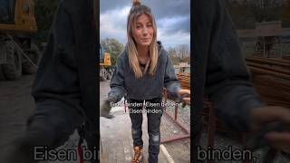 Bewehrungskörbe binden👷🏼‍♀️! #maurer #baustelle #skills #fun #girl #bricklayer #handwerk