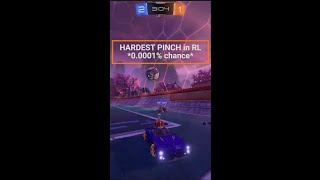 HARDEST PINCH in ROCKET LEAGUE *0.0001 CHANCE* #shorts #short #rocketleague #rocketleagueshorts