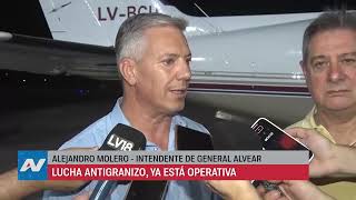 La lucha antigranizo ya está activa con la llegada de los aviones al sur provincial