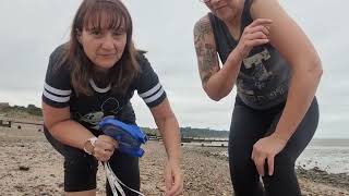 GCSE Geography coastal fieldwork. Beach profile part 1