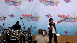 Corbin Bleu sings Michael Jackson's Human Nature on the Disney Wonder cruise ship