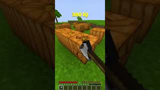 Minecraft How To Escape Traps At Different IQ😱(INSANE)😍 #minecraft #shorts