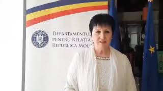 Secretarul de stat al D.R.R.M. Ana Guțu adresează un cuvânt de salut pentru privitorii și realiz