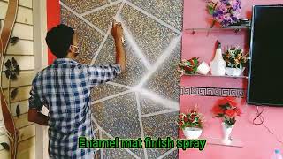 New Masking tape design,new geometrical design,3D wallpaintings, new wall decor ideas,#wallpaintings