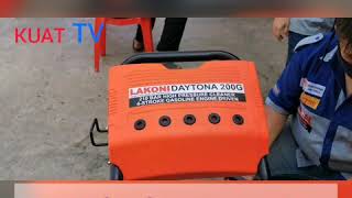 Tes mesin cuci steam jet cleaner / mesin cuci mobil Lakoni Daytona 200G 210Bar