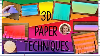 3D Paper Techniques- Elementary Art Stations (Lower Elementary)