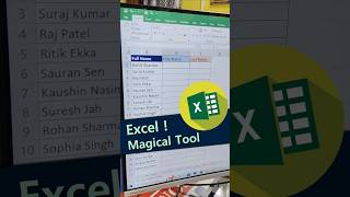 💥💥 Excel Magical Tool 💥 Flash Fill in Excel #shorts #excel #ytshorts #computer #ytviral