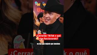 ¿Cerrarías TikTok o qué siga funcionando? #lolaindigo #luisalfonso #entrevista #tiktok #musica