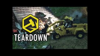 DESTROYING THE HOUSE WITH BULLDOZER - TEARDOWN PART 1